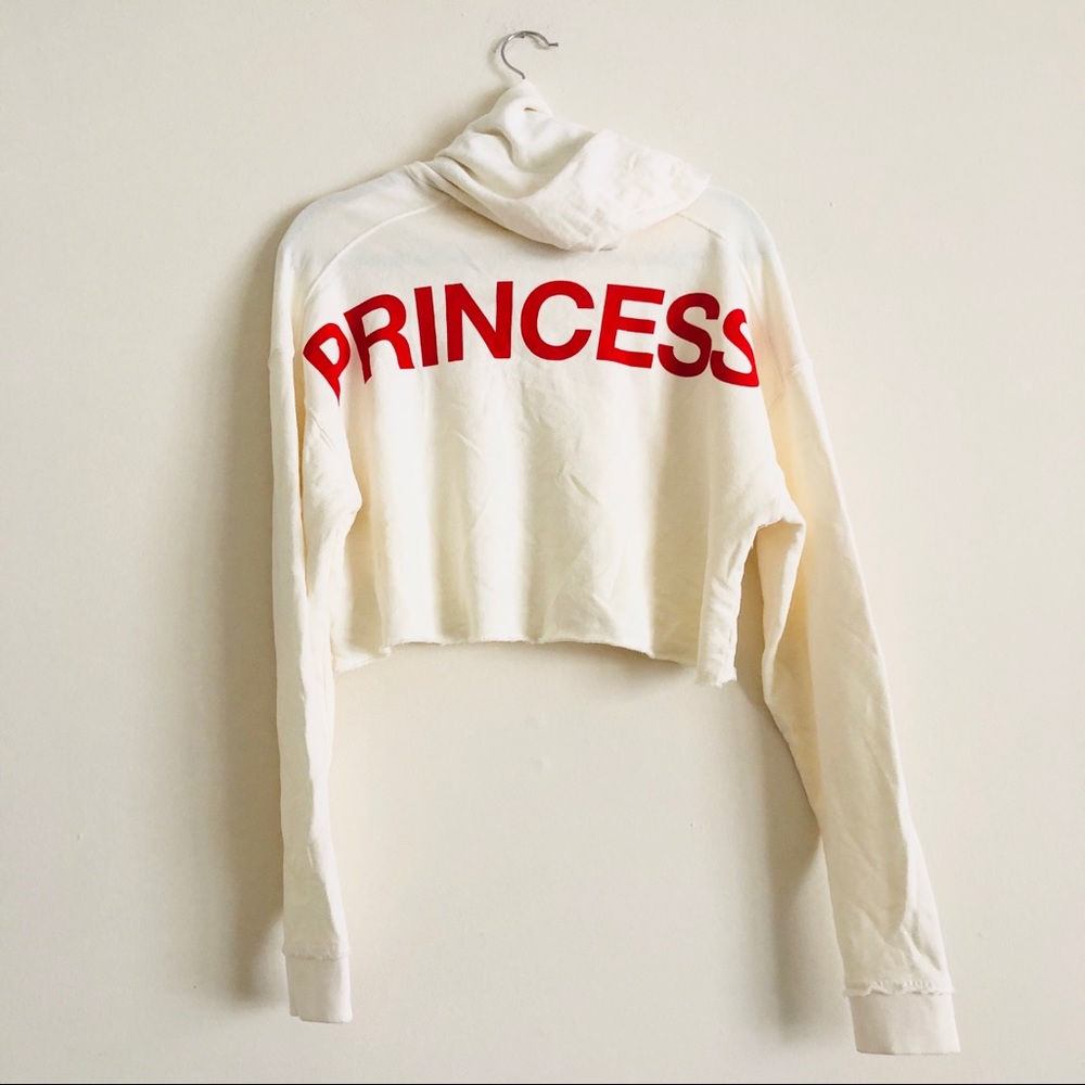 Joe's Jeans x Taylor Hill Cropped Princess Hoodie - Picture 3 of 6